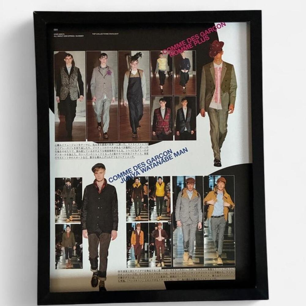 COMME des garçons JUNYA WATANABE MAN framed print 9x11